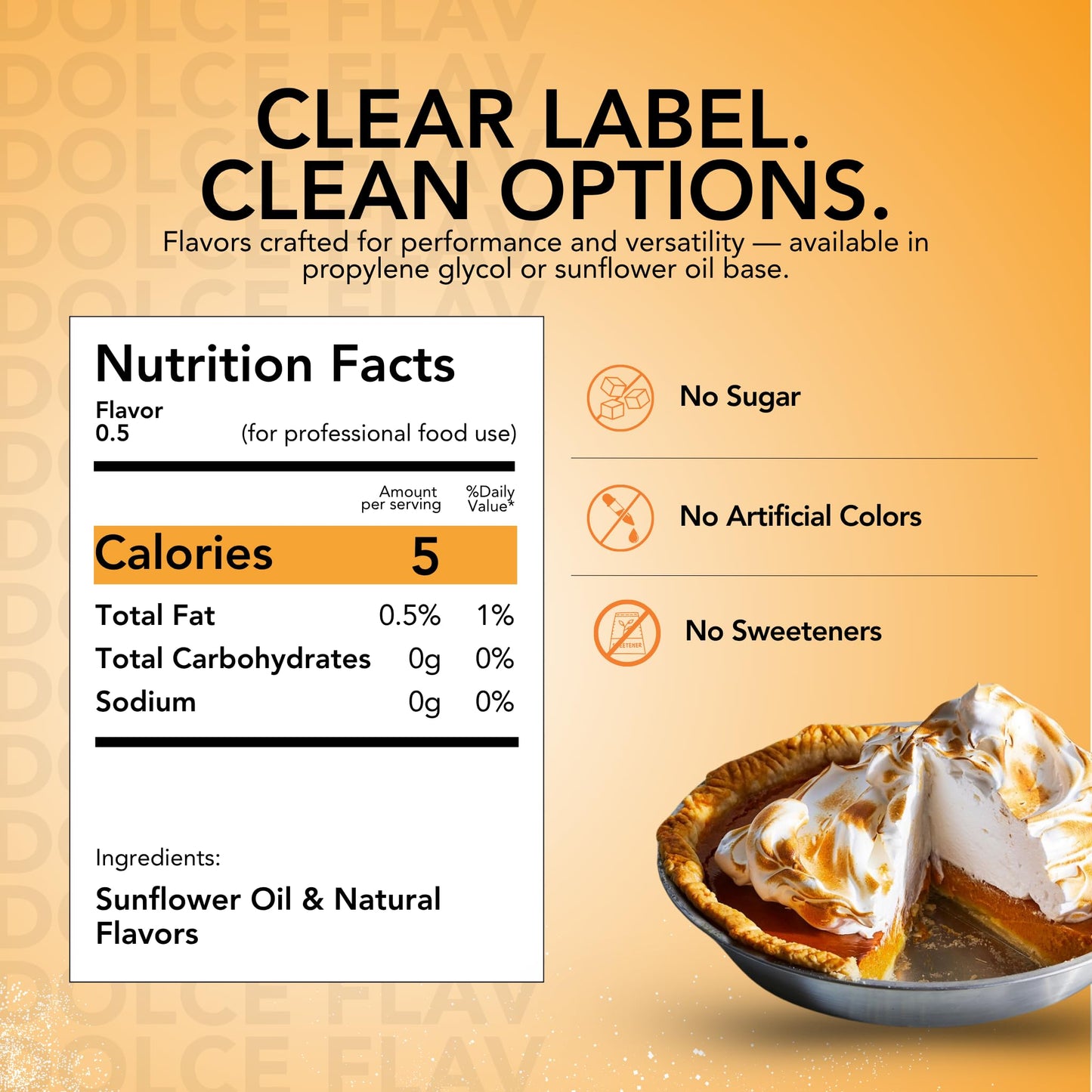 Dolce Flav Pumpkin Spice Extract – 8 Oz. Oil-Soluble, Sugar-Free Flavoring for Baking, Smoothies & Desserts