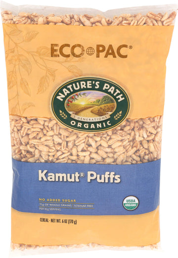 Nature'S Path Organic Kamut Puffs Cereal - Case Of 12 - 6 Oz.