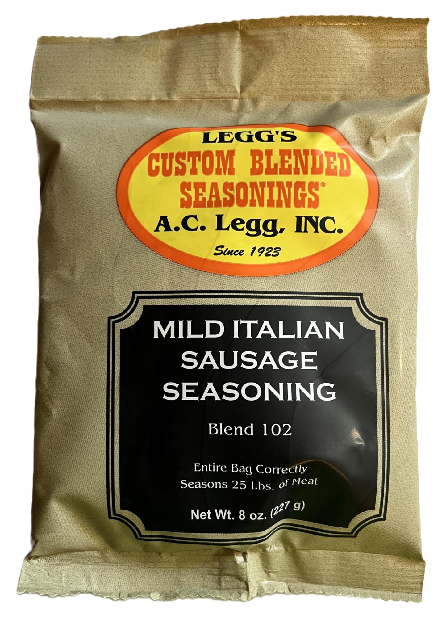 A.C. Legg - Mild Italian Sausage Seasoning - 8 Ounce