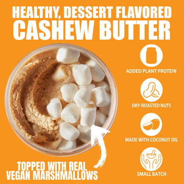 Fit Butters Pumpkin Pie Cashew Butter Spread - Added Protein And Coconut Oil, Low Carb, Low Sugar, Complete Protein Dessert Flav