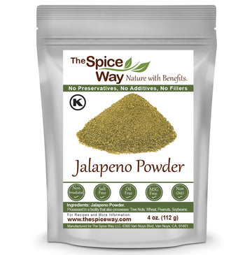 The Spice Way Jalapeno Powder - (4 Oz) Hot Pepper Powder From Pure Chile Dried Pods