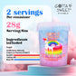 Gotta B Sweet Birthday Cake Flavored Cotton Candy - 2 Oz Reclosable Jar - Blue, Pink And White - Birthday Party Treats For Kids