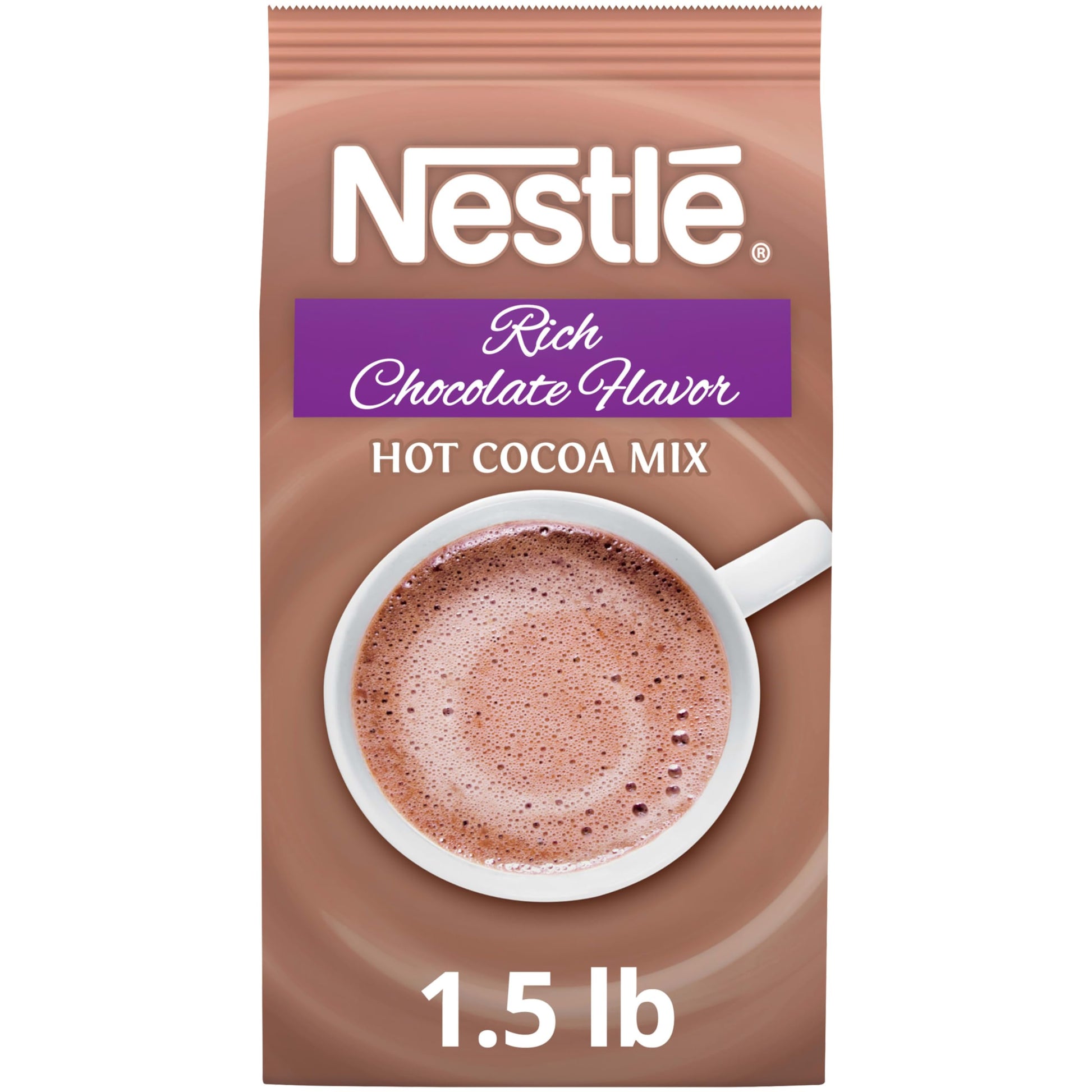 Nestle Hot Cocoa Mix, Rich Chocolate Flavor, 24 oz Bag, Brown