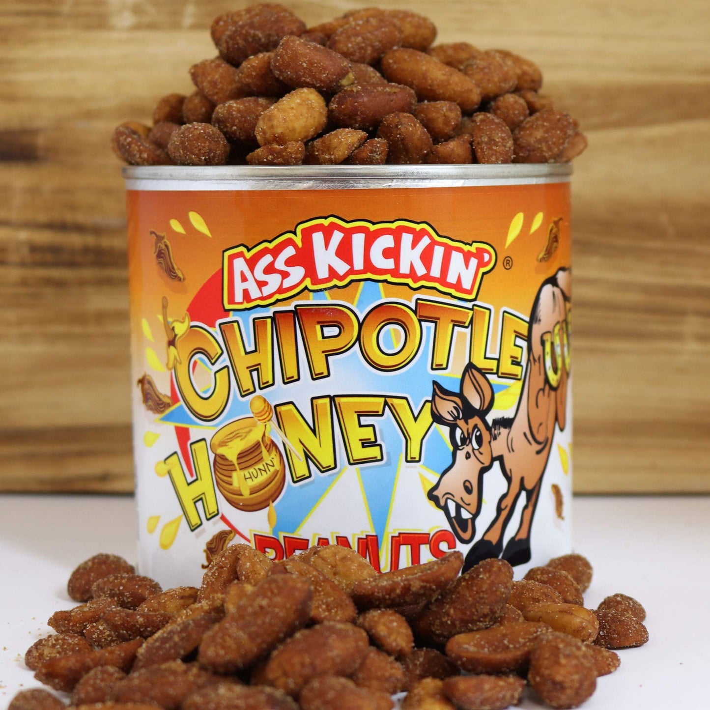 Chipotle Honey Roasted Spicy Hot Peanuts - 4.2 Oz. - Ultimate Spicy Gourmet Gift Peanuts - Try if you dare!