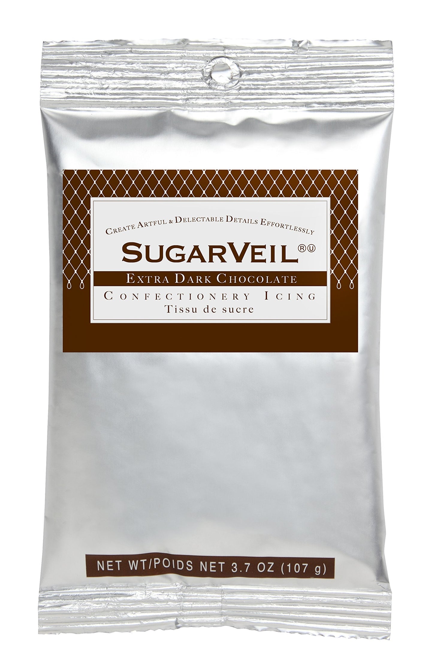 SugarVeil® Extra Dark Chocolate Confectionery Icing - Model 20-450K - Brown