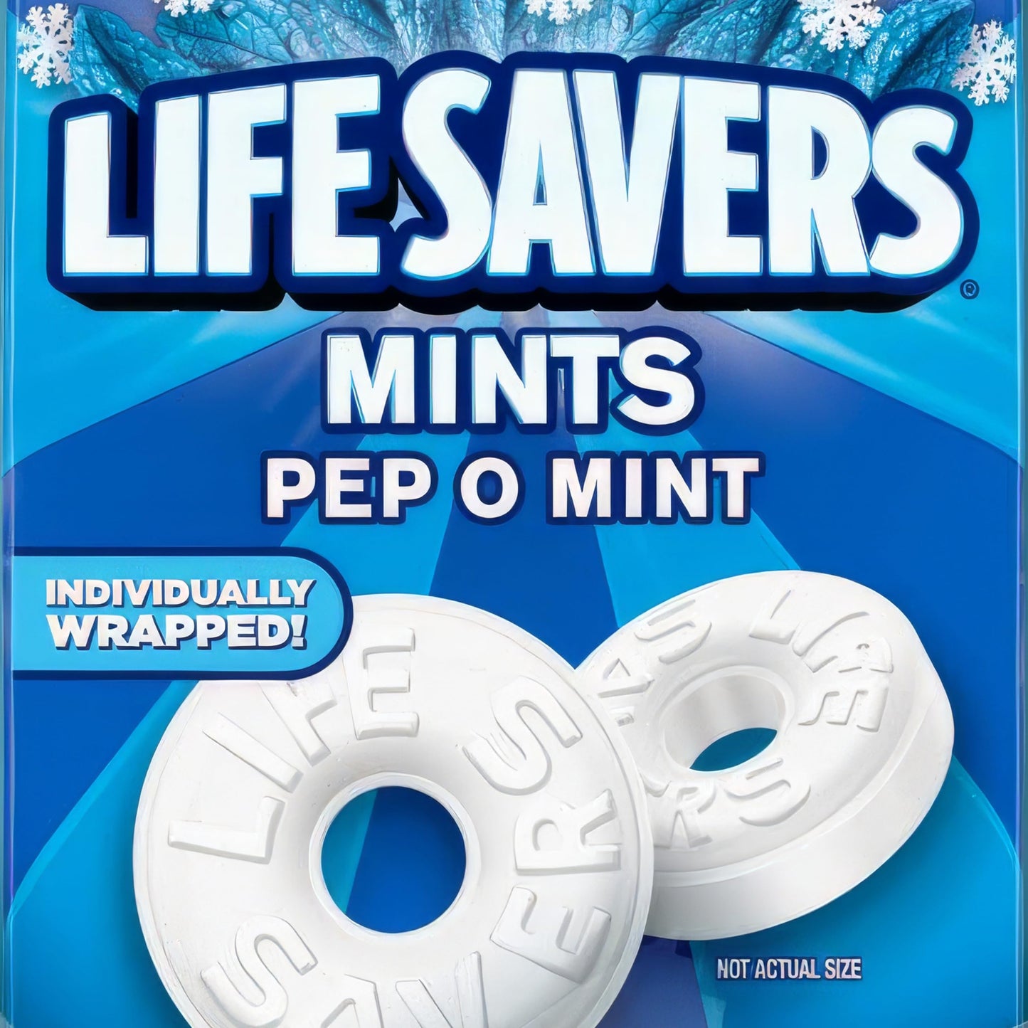CHAIN & JO SWEETS Life Savers Pep O Mint Hard Candy - 2 Pounds of Bulk Holiday Peppermint LifeSaver Mints Individually Wrapped Candy  Perfect for the Season  Delicious Flavor Breath