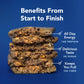 ALOHA Organic Plant Based Protein Bars, Blueberry, Vegan, Low Sugar, Gluten-Free, Low Carb, 12 Count