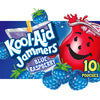 Kool-Aid Jammers Blue Raspberry Drink Pouches, 10 ct Box, 6 fl oz each, 60 fl oz total