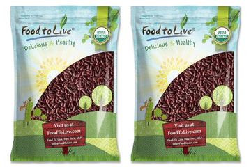 Food To Live Organic Dark Red Kidney Beans, 25 Pounds – Non-Gmo, Kosher, Raw, Sproutable, Vegan