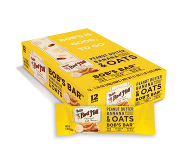Bob's Red Mill Peanut Butter Banana & Oats Snack Bar - 1.76 Ounce (Pack of 12) - Gluten Free, Non-GMO, Whole Grain