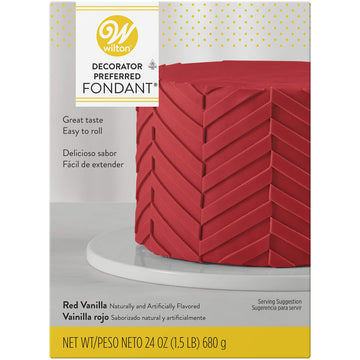 Wilton W7102-04 Decorator Preferred Fondant 24Oz, 24 Ounce, Red