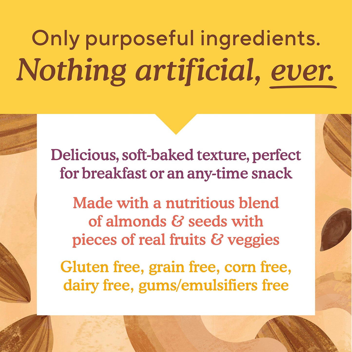 Simple Mills Almond Flour Snack Bars, Spiced Carrot Cake - Gluten Free, Made with Organic Coconut Oil, Breakfast Bars, Healthy S