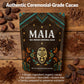 Maia Ceremonial Cacao - 100% Pure Natural  Enhanced with Flavanol  Theobromine  Magnesium & Natural Flavonoids Blend  For Mental Clarity  Focus  Energy Boost & Mood Elevation  Zero Sugar  Non-GMO  Vegan