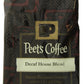 Peets Coffee & Tea Decaffeinated House Blend Ground Coffee, 2.5-Ounce Fractional Packs (Pack Of 18)