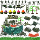 35Pcs Camo Cake Cupcake Toppers Camouflage Cake Decorations Army Military Party Supplies With Camo Happy Birthday Cake Topper Ar