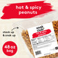 Snak Club Hot and Spicy Peanuts, Chili and Cayenne Pepper Seasoned Nuts, Gluten-Free and Kosher Snack, 3 lb Bulk Bag