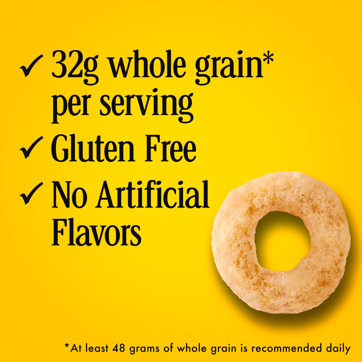 Cheerios Cereal Single Serve Bowl, Heart Healthy Breakfast Cereal, Gluten Free Cereal With Whole Grain Oats, 1 Oz, 96 Count