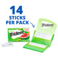 Trident Sugar-Free Chewing Gum, Watermelon Twist, 14 Pieces per Pack, 12 Packs, Total 168 Pieces