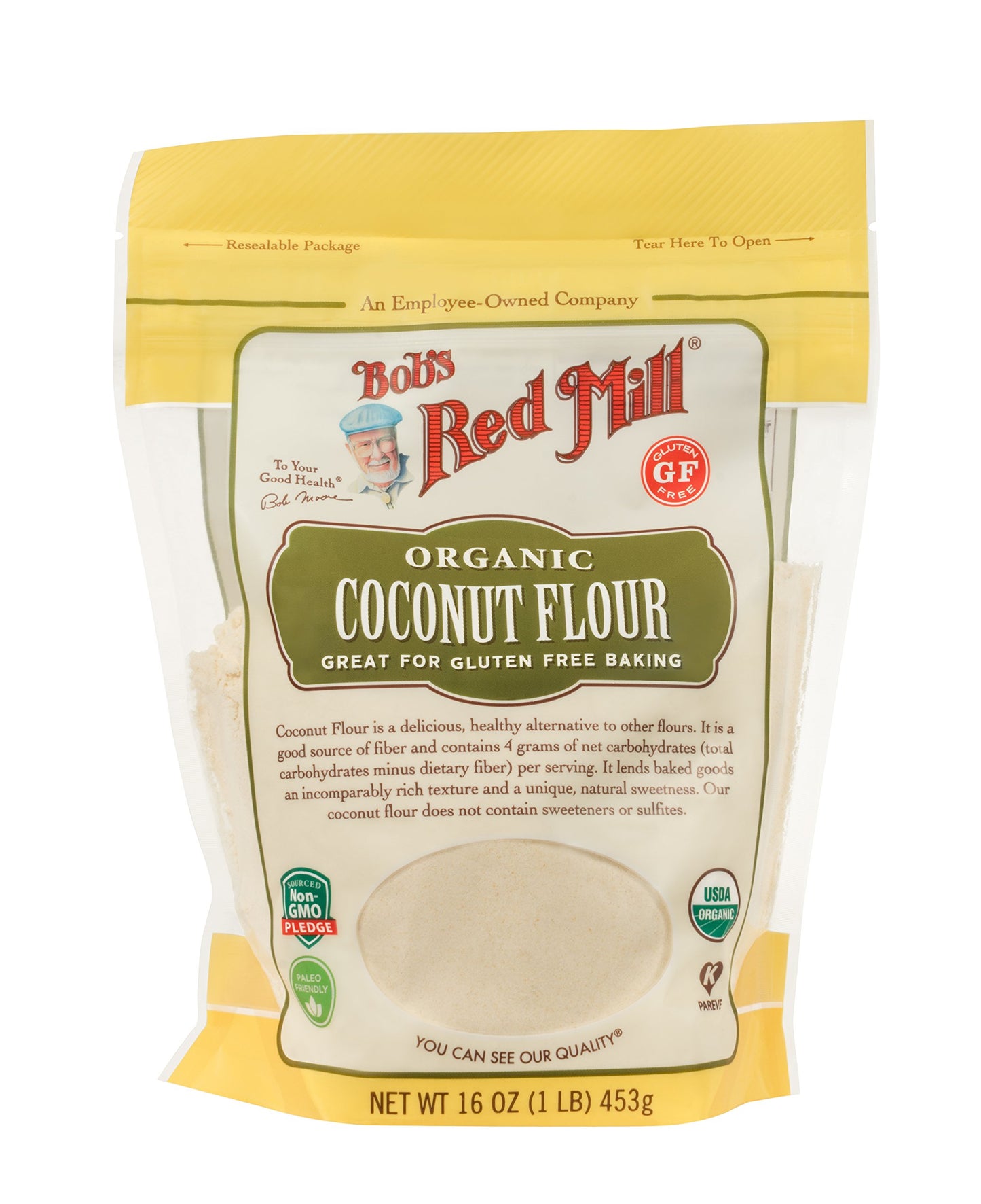 Bob'S Red Mill, Organic Gluten Free Coconut Flour, 16 Ounce