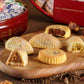Zalatimo Sweets Assorted Mamoul Shortbread Cookies, 2.2 lbs, Natural Ingredients, Golden Gift Tin