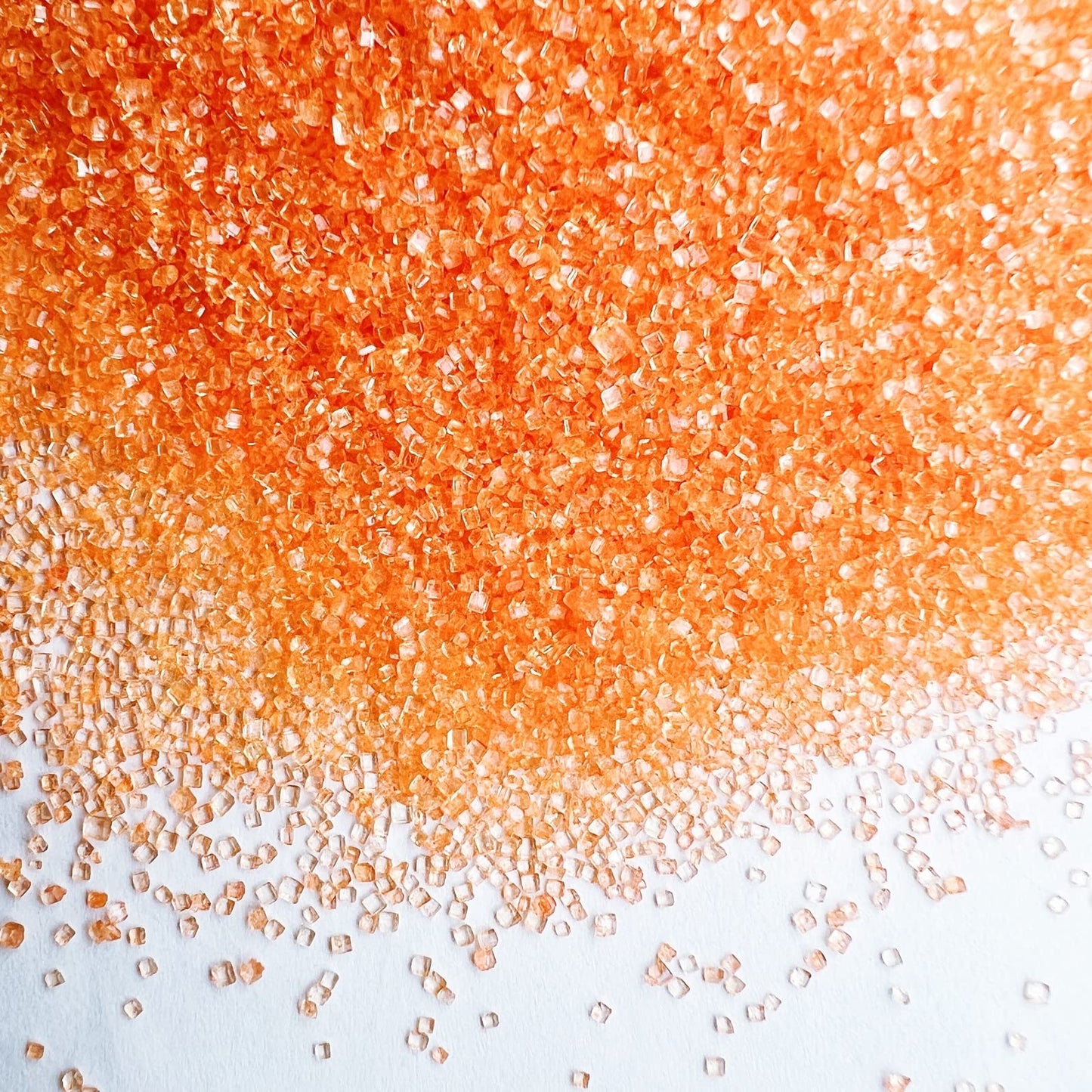 Se Si&Moos Orange Sanding Sugar Orange Edible Sparkling Sprinkles Sanding Sugar Crystals For Cookie Decorating Edible Glitter Ri
