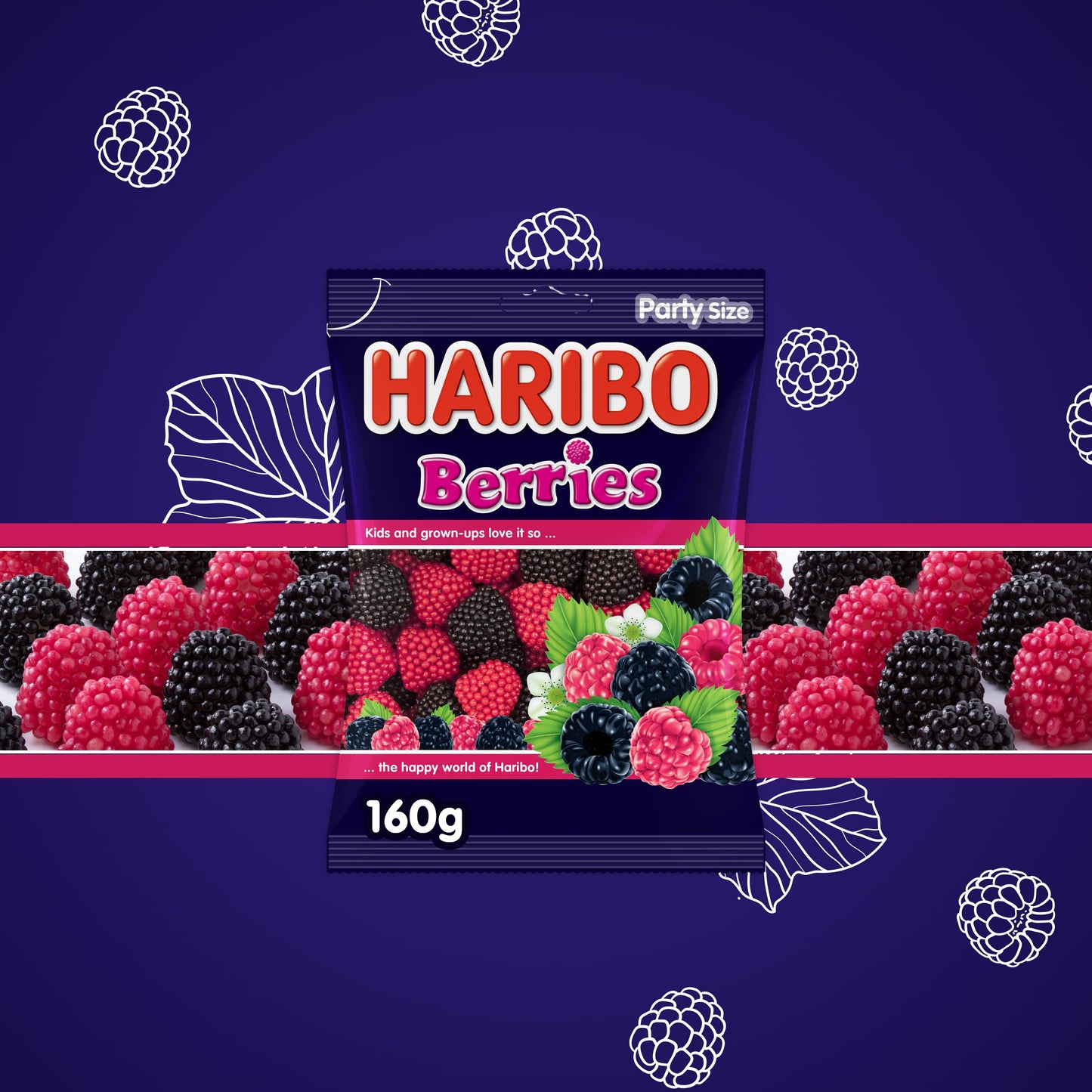 Haribo Berries Gummi Candy 200 G