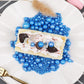 SweetGrove Blue Sprinkles for Cake Decorating, 130g Edible Royal Blue Pearl Mix, Sugar Candy for Cupcakes and Cookies