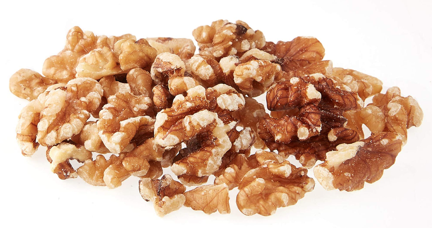 Happy Belly California Walnuts Halves and Pieces  16 ounce (Pack of 2)