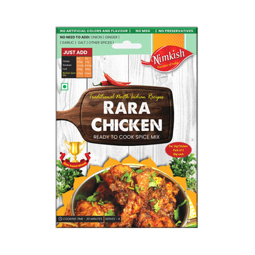 Nimkish Rara Chicken Masala 60G (Pack Of 2, 30G Each), Ready To Cook Spice Mix, Instant Masala