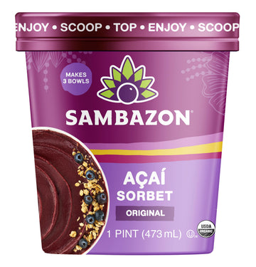 Sambazon Organic Original Aa   Berry Sorbet, 16 Oz