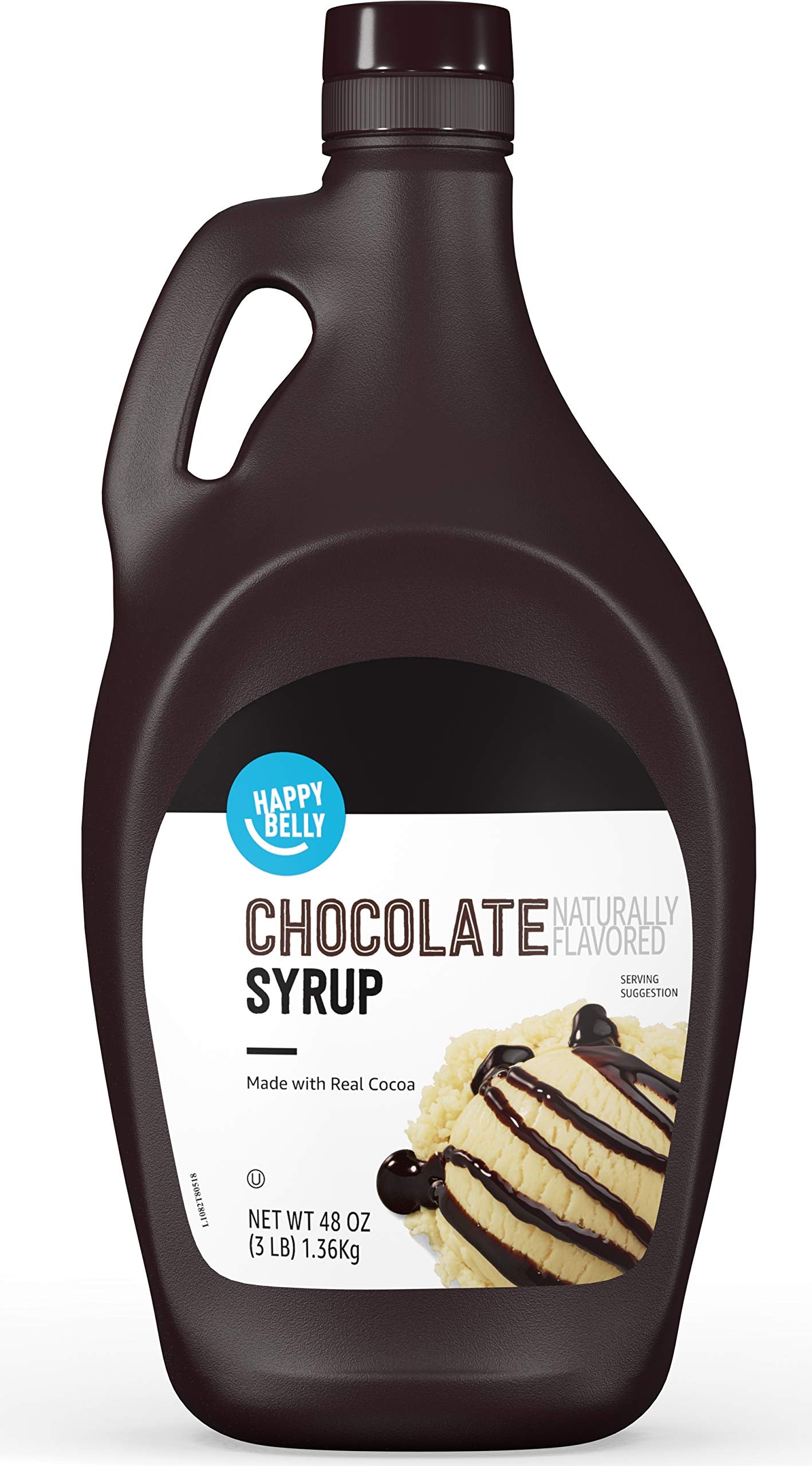 large online retailer Brand - Happy Belly Chocolate Syrup  48 oz  3 Pound (Pack of 1)