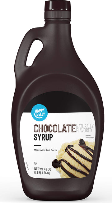 large online retailer Brand - Happy Belly Chocolate Syrup  48 oz  3 Pound (Pack of 1)