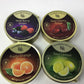 Cavendish & Harvey | Variety Flavor Hard Candy Drops | Orange  Wild Berry  Sour Lemon  & Sour Cherry | 5.3 Ounce Tins - 4 Pack