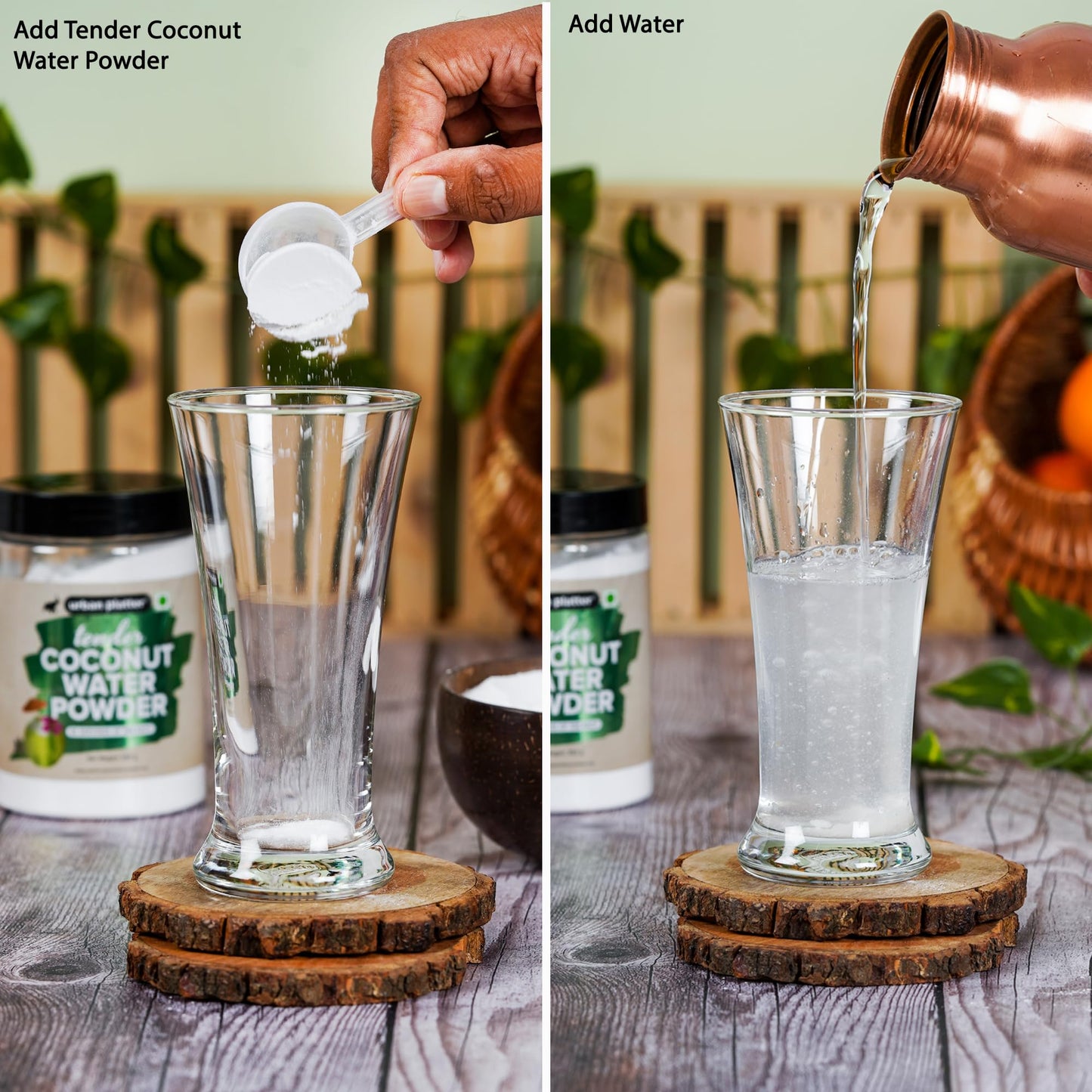 Urban Platter Tender Coconut Water Powder, 500G [Raw, Vegan, Refreshing & Re-Hydrating]
