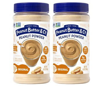 Peanut Butter & Co. Original Peanut Powder, Non-GMO Project Verified, Gluten Free, Vegan, 6.5 oz Jars (Pack of 2)