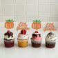 24 Pcs Little Pumpkin Cupcake Toppers Glitter Baby Shower Fall Theme Cupcake Picks Pumpkin Cupcake Decorations For Thanksgiving