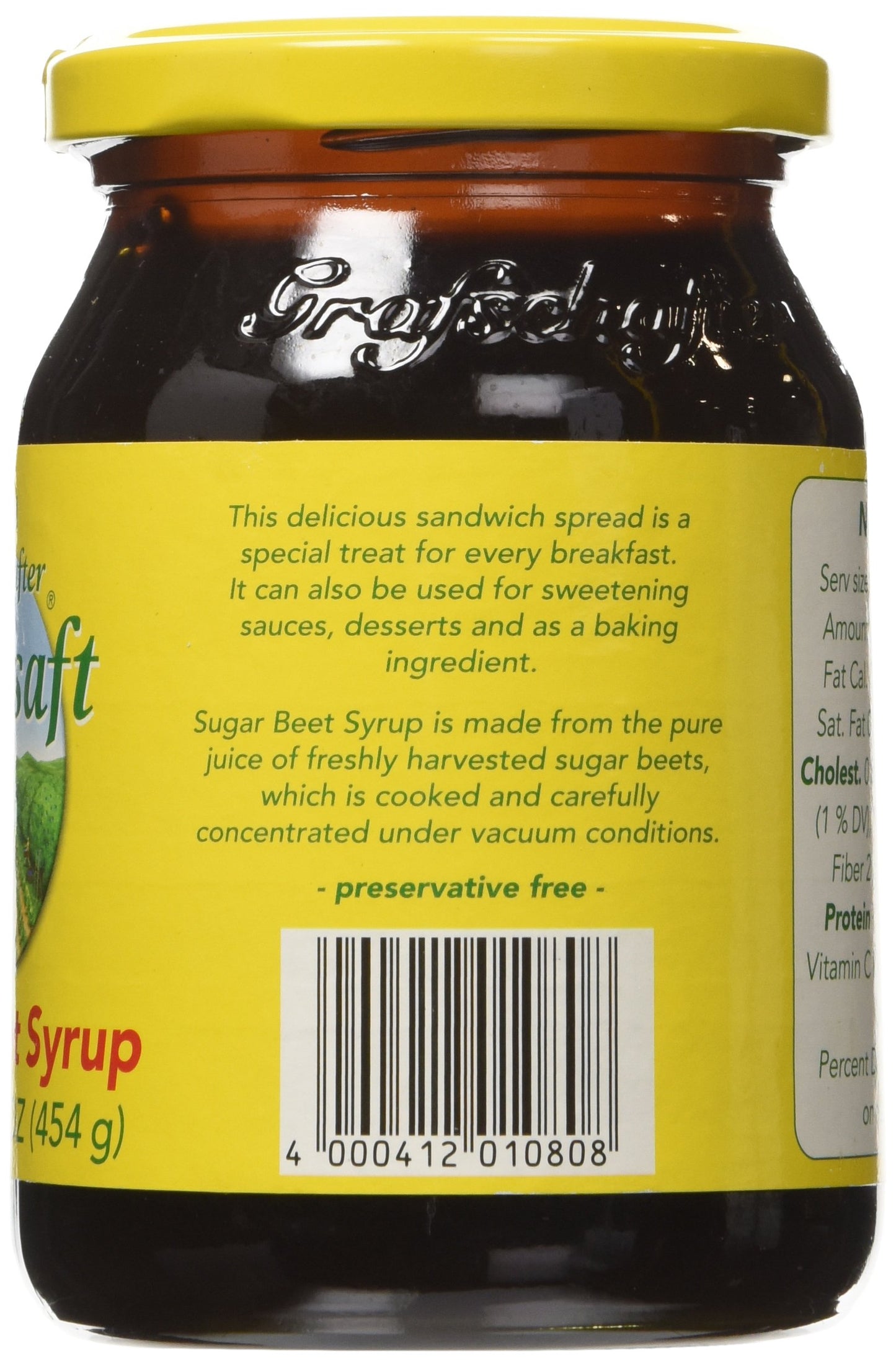 Grafschafter Goldsaft Original Sugar Beet Syrup, 16 oz Jar