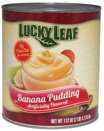 Lucky Leaf Banana Pudding, 112 Ounce Can -- 3 per case.