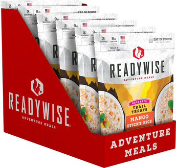 Readywise Outdoor Mango Sticky Rice, Freeze-Dried Backpacking And Camping Meals, Tasty Meals And Snacks For Hiking, Backpacking,