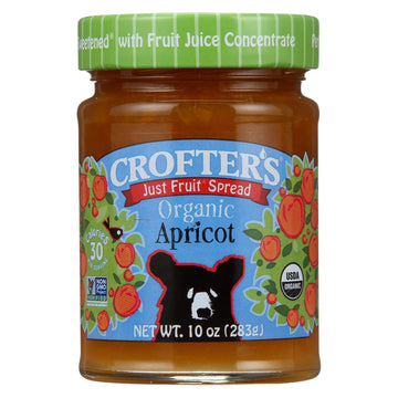 Crofters Organic Apricot Just Fruit Spread, 10 oz