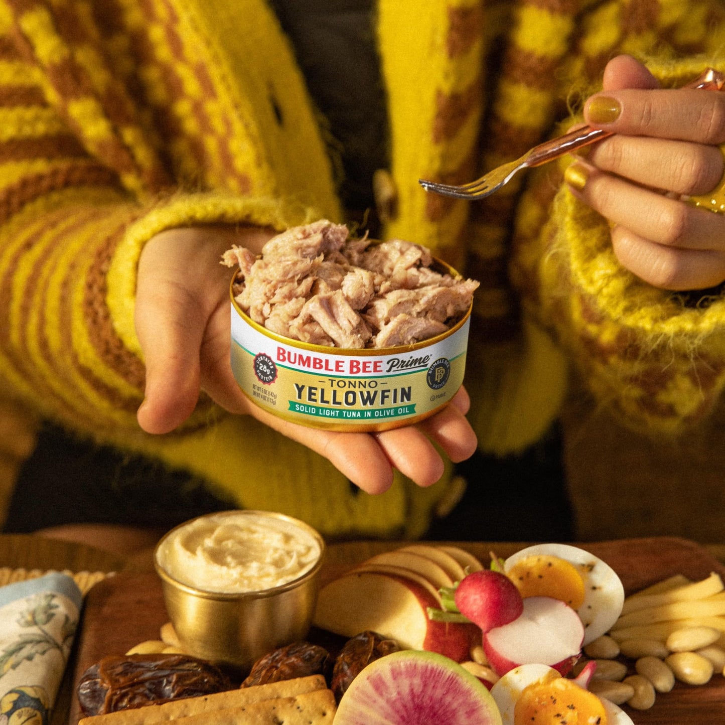 Bumble Bee Prime Tonno Tuna In Olive Oil, 5 Oz Cans (Pack Of 12) - Premium Wild Caught Yellowfin Tuna - 30G Protein Per Serving - Non-Gmo Project Verified, Gluten Free, Kosher