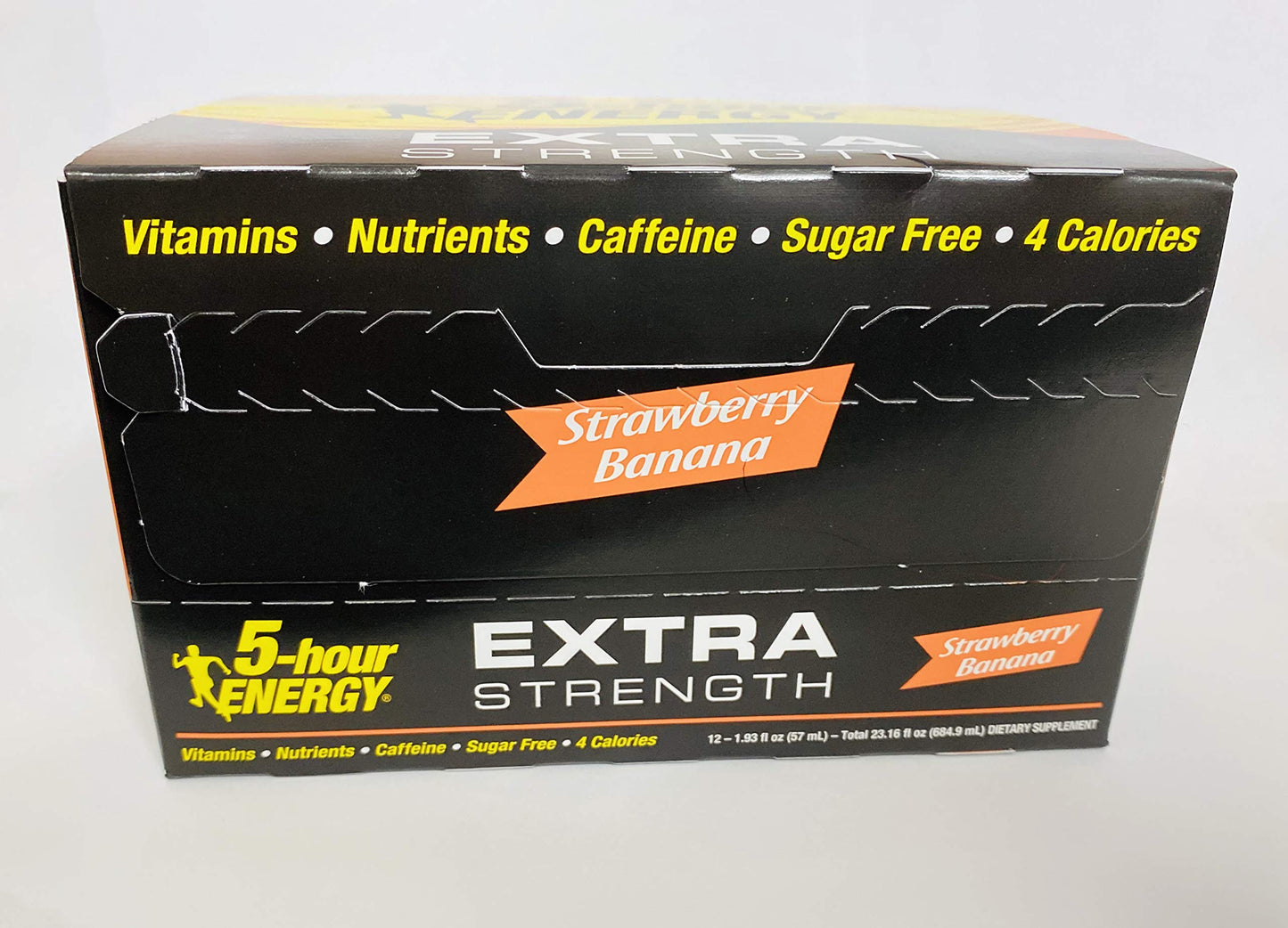 5-hour ENERGY Shot  Extra Strength  Strawberry Banana  1.93 Ounce  12 Count