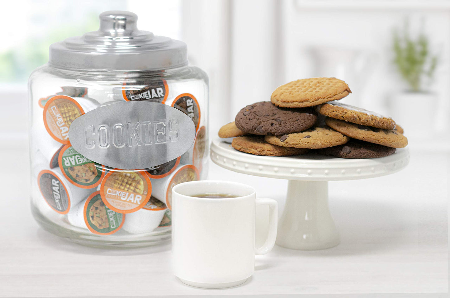 Cookie Jar Coffee Iced Oatmeal Flavored Coffee Pods, 40 Count, Compatible with Keurig K-Cup, Recyclable