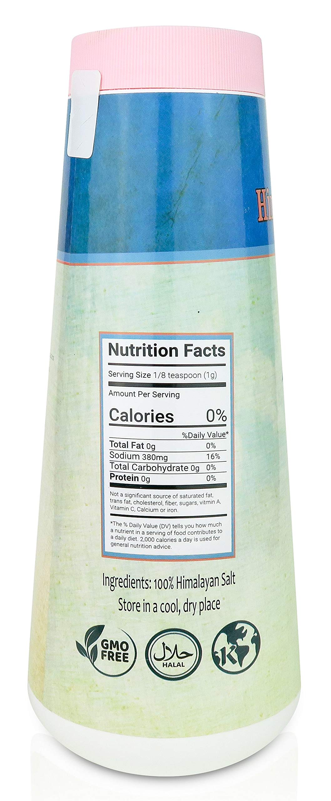 Natural Pink Himalayan Cooking Salt - Kosher Certified Fine Grain Gourmet Salt in 26 oz Refillable Shaker - Heart Healthy Salt P