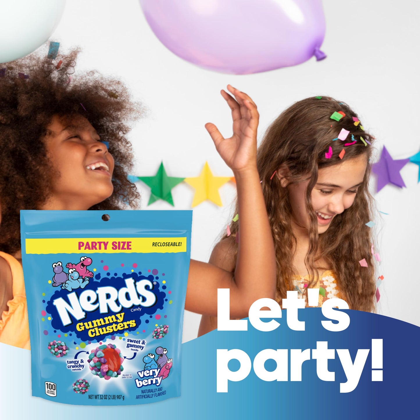 Nerds Gummy Clusters Very Berry, 32 Oz Bulk Bag - Chewy & Crunchy Candy - Sweet & Tangy Treats - Perfect For Kids & Adults, Part