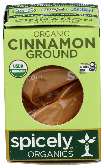 Spicely, Cinnamon Ground Organic, 0.45 Ounce