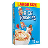 Kellogg's Rice Krispies Breakfast Cereal, 8 Vitamins and Mineral, Large Size, Original, 12oz Box (1 Box)
