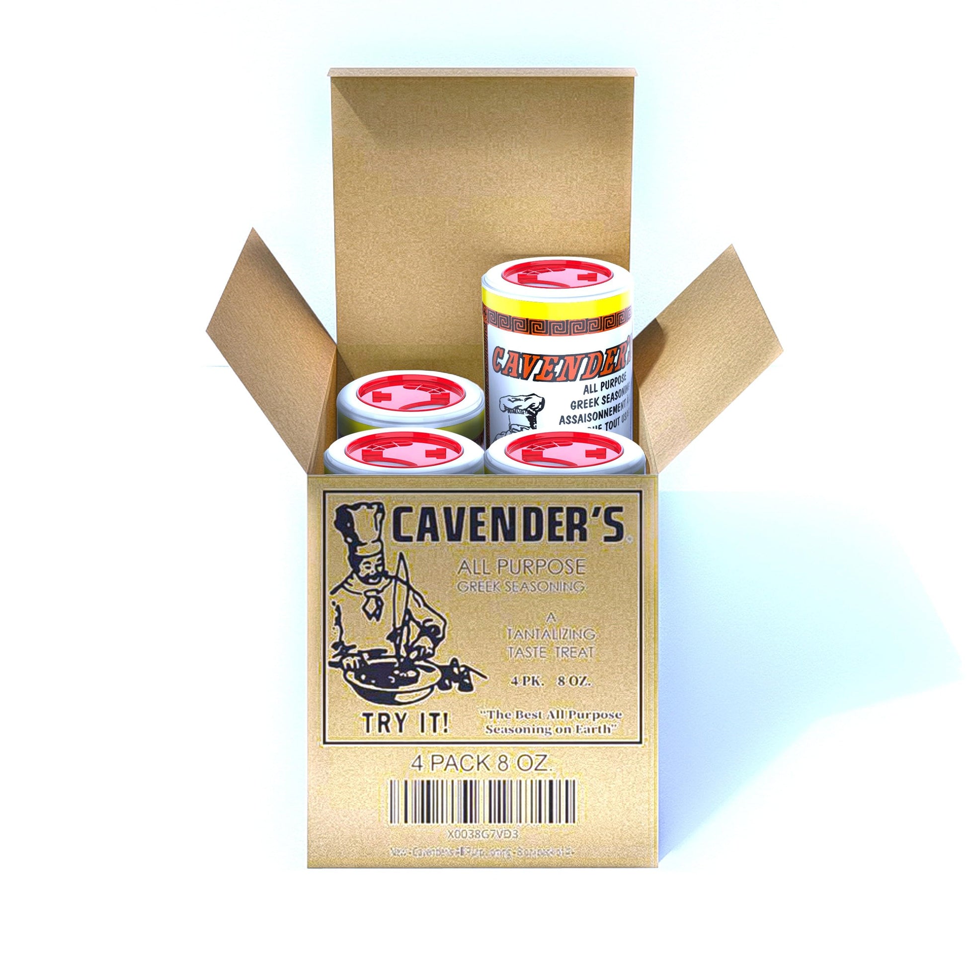Cavenders All Purpose Greek Seasoning - 8 oz (Pack of 4) - TS0417-A700ML-M1188