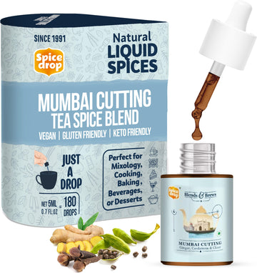 Spice Drop Chai Masala Extract | Rich Aroma | Indian Spices Extract | No Added Color or Preservative | Unsweetened | Non-GMO | V