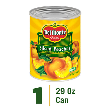 Del Monte Yellow Cling Sliced Peaches, Canned Fruit, 29 oz Can, 1.81 lb